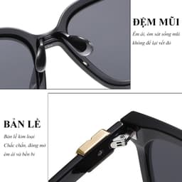 Kính râm mát thời trang nam nữ   NARO EYEWEAR  phong cách Hàn Quốc đi biển lái xe cá tính chống UV 11377 8
