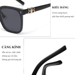 Kính râm mát thời trang nam nữ   NARO EYEWEAR  phong cách Hàn Quốc đi biển lái xe cá tính chống UV 11377 7