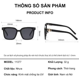 Kính râm mát thời trang nam nữ   NARO EYEWEAR  phong cách Hàn Quốc đi biển lái xe cá tính chống UV 11377 9