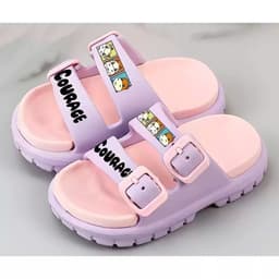 Dép bánh dép lê bé gái mì 2 quai đế mềm êm chân cho bé gái DG01 338B50 thoáng khí êm chân 2