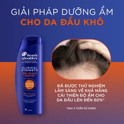 Dầu Gội HEAD & SHOULDERS Clinical Strength 4X Sức Mạnh Dành Cho Da Đầu Khô Chai 400ml SKINCARESHOP 8