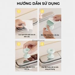 Nút xả bồn cầu thông minh. Nút ấn bồn cầu tiện lợi cho gia đình - Majehome 3