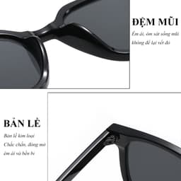 Kính râm mát thời trang nam nữ  NARO EYEWEAR được thiết kế 2 chấm kết hợp với nhiều tone màu đẹp 3321 8