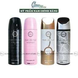 Xịt Khử Mùi Thơm Toàn Thân Armaf Club de Nuit sillage Body Spray - 200ml  1