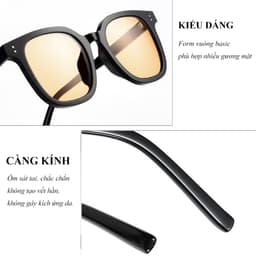 Kính râm mát thời trang nam nữ  NARO EYEWEAR được thiết kế 2 chấm kết hợp với nhiều tone màu đẹp 3321 7