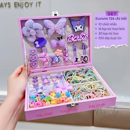 Hộp phụ kiện trang sức cho bé nhiều món - đồ chơi làm đẹp bé gái, quà tặng xinh - Phụ kiện Vân Lee - MS020 6
