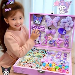 Hộp phụ kiện trang sức cho bé nhiều món - đồ chơi làm đẹp bé gái, quà tặng xinh - Phụ kiện Vân Lee - MS020 1