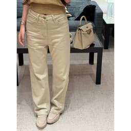 [SẴN] 𝑻𝒉𝒆𝑴𝒂𝒚 x 𝐖𝐆𝐖𝐄/ Quần Jean Suông Ống Đứng WG.WE 9453, Quần Jean Nữ Ống Rộng Lưng Cao Basic Kiểu Hàn Quốc 7