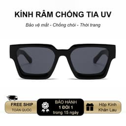 Kính râm mát nam nữ thời trang NARO EYEWEAR phối màu gọng vuông đeo mùa hè chống nắng lái xe đi biển 2226 3