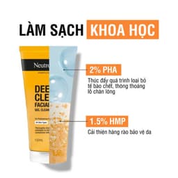 Sữa Rửa Mặt Neutrogena Deep Clean Facial Gel Cleanser 150ml 2