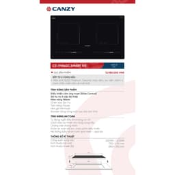 Bếp từ đôi model mới nhất 2026 | Bếp từ CANZY I19862C SMART SR 9.0 | Bếp từ Inverter | Quạt siêu êm 8