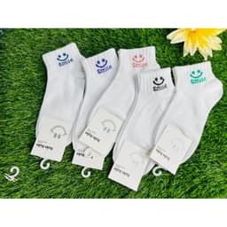 Set 10 Đôi Tất Nữ Cổ Ngắn Cotton Mềm Mại Họa Tiết Gấu Kẻ Tăm Co Giãn Thoáng Khí Phong Cách Hàn Quốc Freesize 35-40 3
