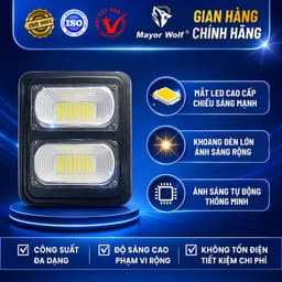 Đèn Đường Năng Lượng Mặt Trời 40W MayorWolf LY-TYN003 – Đèn LED Ngoài Trời Cảm Biến Tự Động 6