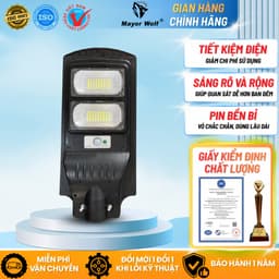 Đèn Đường Năng Lượng Mặt Trời 40W MayorWolf LY-TYN003 – Đèn LED Ngoài Trời Cảm Biến Tự Động 1
