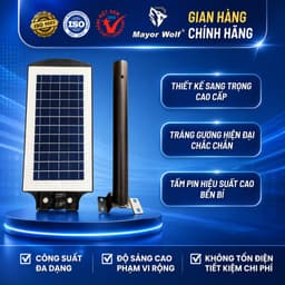 Đèn Đường Năng Lượng Mặt Trời 40W MayorWolf LY-TYN003 – Đèn LED Ngoài Trời Cảm Biến Tự Động 4