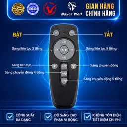 Đèn Đường Năng Lượng Mặt Trời 40W MayorWolf LY-TYN003 – Đèn LED Ngoài Trời Cảm Biến Tự Động 7
