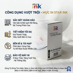 Hộp Mực Star Ink CF226A CRG052 Dùng Cho HP M402 M426 Canon LBP212 214 In Đậm Nét Ổn Định 2