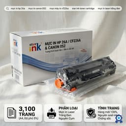 Hộp Mực Star Ink CF226A CRG052 Dùng Cho HP M402 M426 Canon LBP212 214 In Đậm Nét Ổn Định 3