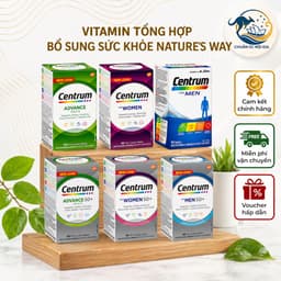 Vitamin tổng hợp Centrum Advance For Adults, Centrum Men, Centrum Women 50+ dành cho người lớn tuổi 100 viên chuẩn Úc 8