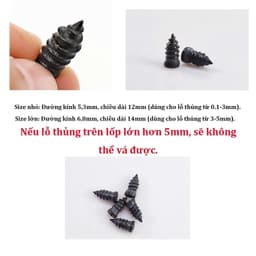 Bộ Vá Lốp Khẩn Cấp Không Cần Tháo, Lõi Thép Bọc Cao Su, Dùng Cho Xe Hơi Xe Máy Lốp Không Săm 3