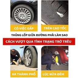 Bộ Vá Lốp Khẩn Cấp Không Cần Tháo, Lõi Thép Bọc Cao Su, Dùng Cho Xe Hơi Xe Máy Lốp Không Săm 5