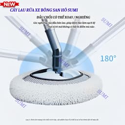 Chổi Lau Rửa Xe Ô Tô Đa Năng, Cây Chổi Lau Rửa Xe Hơi Bông Sợi Mềm, Điều Chỉnh Cán Dài Vệ Sinh Xe 8