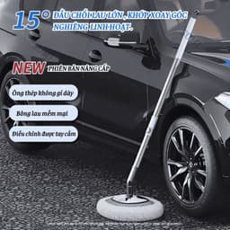 Chổi Lau Rửa Xe Ô Tô Đa Năng, Cây Chổi Lau Rửa Xe Hơi Bông Sợi Mềm, Điều Chỉnh Cán Dài Vệ Sinh Xe 4