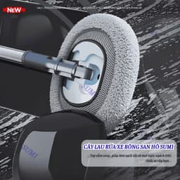 Chổi Lau Rửa Xe Ô Tô Đa Năng, Cây Chổi Lau Rửa Xe Hơi Bông Sợi Mềm, Điều Chỉnh Cán Dài Vệ Sinh Xe 2