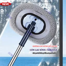 Chổi Lau Rửa Xe Ô Tô Đa Năng, Cây Chổi Lau Rửa Xe Hơi Bông Sợi Mềm, Điều Chỉnh Cán Dài Vệ Sinh Xe 9