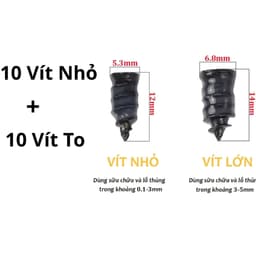 Bộ Vá Lốp Khẩn Cấp Không Cần Tháo, Lõi Thép Bọc Cao Su, Dùng Cho Xe Hơi Xe Máy Lốp Không Săm 8