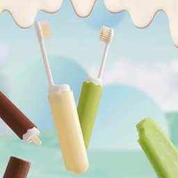 Bàn chải đánh răng du lịch mini gấp gọn tiện lợi. Bàn chải mini hình que kem du lịch công tác - Majehome 6
