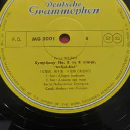 Đĩa than Beethoven / Schubert, Berlin Philharmonic Orchestra, Herbert von Karajan – Symphony No. 5 / Symphony No. 8 " 5