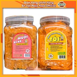 [DEAL ĐỘC QUYỀN LIVE] Combo 2 hủ Bánh tráng trộn đậm vị hành phi chà bông TẶNG 10 MÌ MIU quyền nhà PACO FOOD-món ăn vặt 2