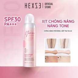 Xịt chống nắng nâng tone HEXZE 100ml, SPF30 PA+++ hấp thụ tia cực tím, dưỡng trắng, nâng tone da 1