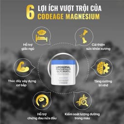 [Hàng cty] Liposomal MagnesiumViên Uống Bảo Vệ Sức Khỏe Codeage Liposomal Magnesium, Hộp 240 Viên 6