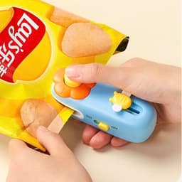 Máy hàn miệng túi mini cầm tay kèm dao nhỏ. Máy ép nhiệt niêm phong túi nilon, bảo quản thực phẩm tiện lợi - Majehome 2