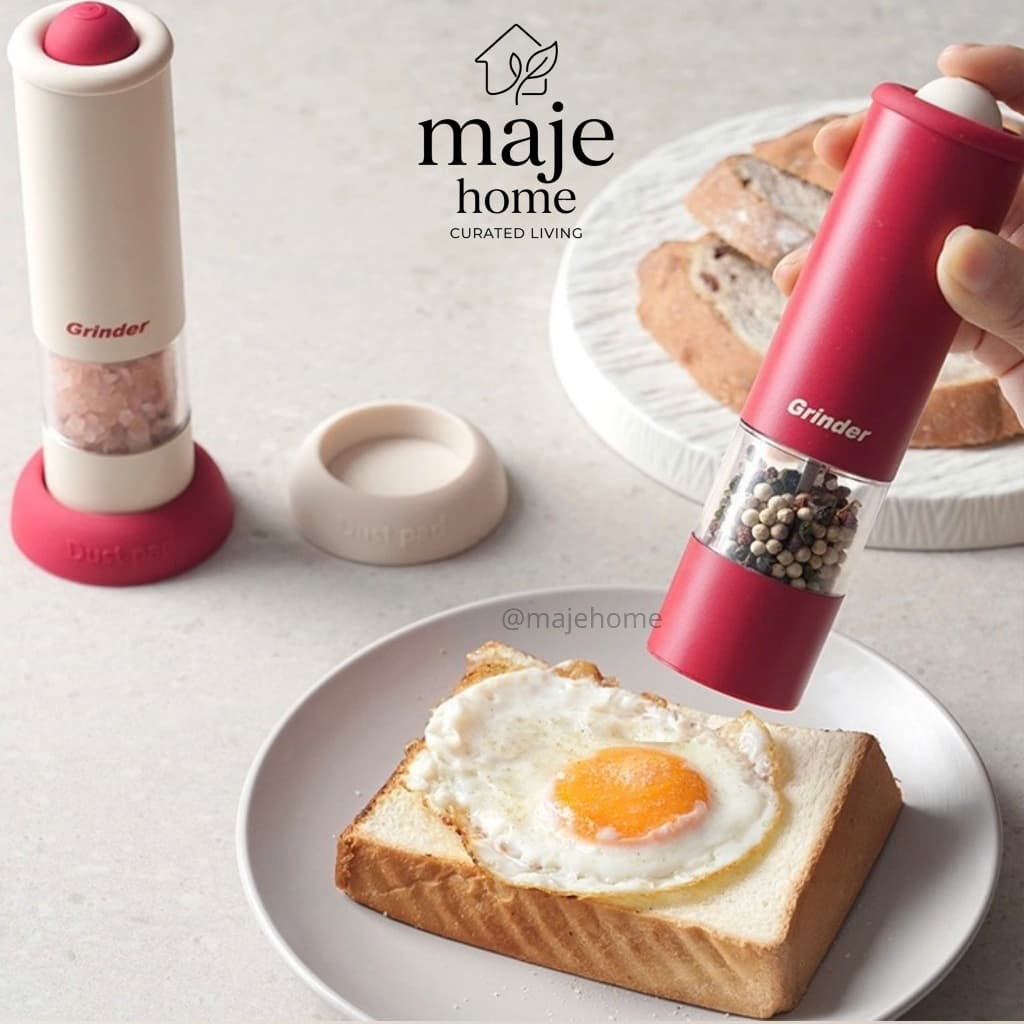 Máy xay tiêu cầm tay cao cấp. Lọ xay muối tiêu nghiền gia vị mịn, dụng cụ nhà bếp tiện lợi - Majehome