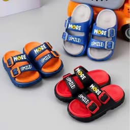 Dép bánh mì dép lê 2 quai hoạ tiết gấu iu cho bé trai DT01 338A52 êm chân tiện lợi 1