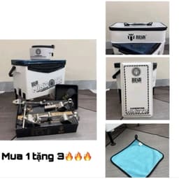 Thùng Câu Đài MingTU MAX 32L – Combo 5 Pát Inox, Full Phụ Kiện, Thùng Câu Cá Đa Năng 4