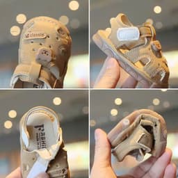 Dép Sandal Tập Đi Cho Bé 2026 Có Tiếng Kêu Siêu Nhẹ Đế Êm Chống Trượt An Toàn Cho Bé Trai Bé Gái (M02) 7