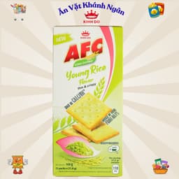 Bánh Quy Cracker Dinh Dưỡng AFC Vị Cốm Non, Vị Hạt Thảo Mộc Bắp Xào Bơ - HÀNG CHÍNH HÃNG 2