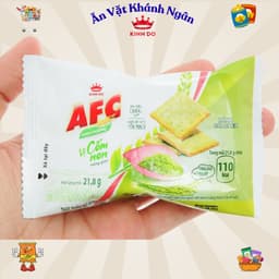 Bánh Quy Cracker Dinh Dưỡng AFC Vị Cốm Non, Vị Hạt Thảo Mộc Bắp Xào Bơ - HÀNG CHÍNH HÃNG 6