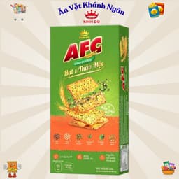 Bánh Quy Cracker Dinh Dưỡng AFC Vị Cốm Non, Vị Hạt Thảo Mộc Bắp Xào Bơ - HÀNG CHÍNH HÃNG 4