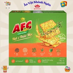 Bánh Quy Cracker Dinh Dưỡng AFC Vị Cốm Non, Vị Hạt Thảo Mộc Bắp Xào Bơ - HÀNG CHÍNH HÃNG 5