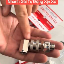 Khớp Chống Xoắn Xoay L Dây Phun Thuốc, Lắp Rulo, Có Nối Nhanh Gài Tự Động Tháo Ra Bà Xoay 360 6