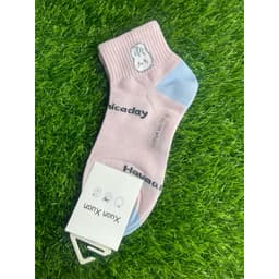Tất Nữ Cổ Ngắn Chất Cotton Mềm Mại Êm Chân Hoạ Tiết Gấu Hồng Chấm Bi  Mix Đồ Cực Xinh 6