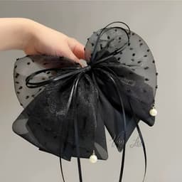 Kẹp tóc nơ voan đuôi dài – kẹp tóc nữ tiểu thư nhẹ nhàng, dễ phối đồ - Phụ kiện Vân Lee - MS024 1