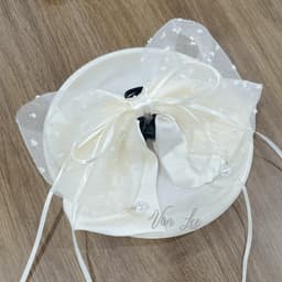Kẹp tóc nơ voan đuôi dài – kẹp tóc nữ tiểu thư nhẹ nhàng, dễ phối đồ - Phụ kiện Vân Lee - MS024 5