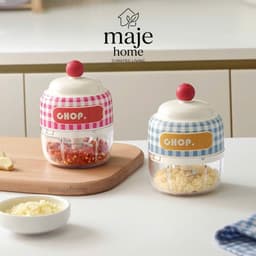 Máy xay tỏi ớt mini cầm tay đa năng. Dụng cụ băm nhuyễn nhanh gọn, dễ vệ sinh cho nhà bếp - Majehome 1