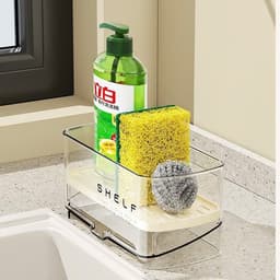 Giá đựng giẻ lau bếp thông minh có rãnh thoát nước. Kệ để miếng rửa chén gọn gàng tiện lợi - Majehome 3